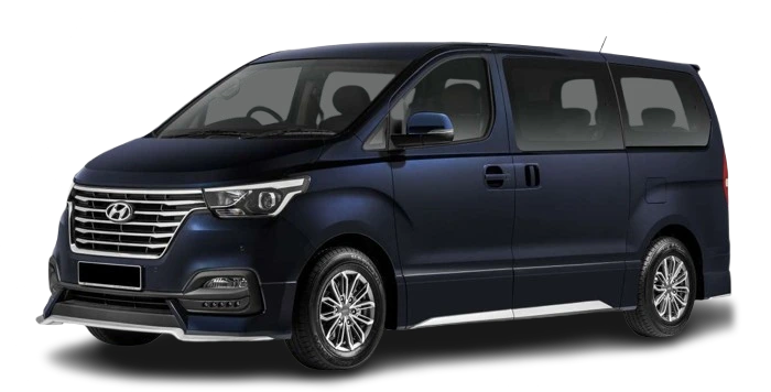 Hyundai Grand Starex Plus for 11 adults and 1 child, available for rent