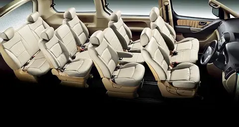 Seating layout of the Hyundai Grand Starex Plus
